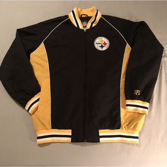 Pittsburgh Steelers G III Apparel NFL Team Apparel Jacket Men's XL Black & Gold - Picture 2 of 13